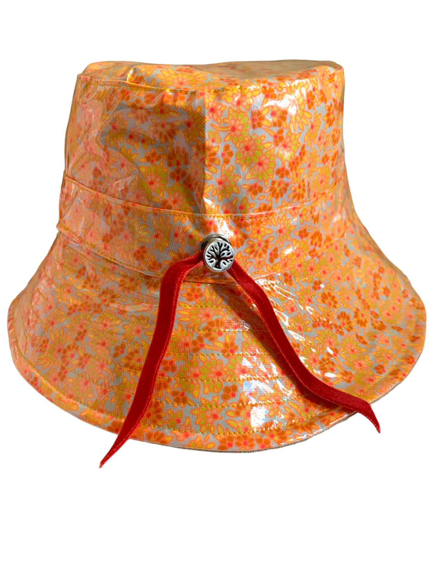 Cappello da pioggia Fiori Arancio