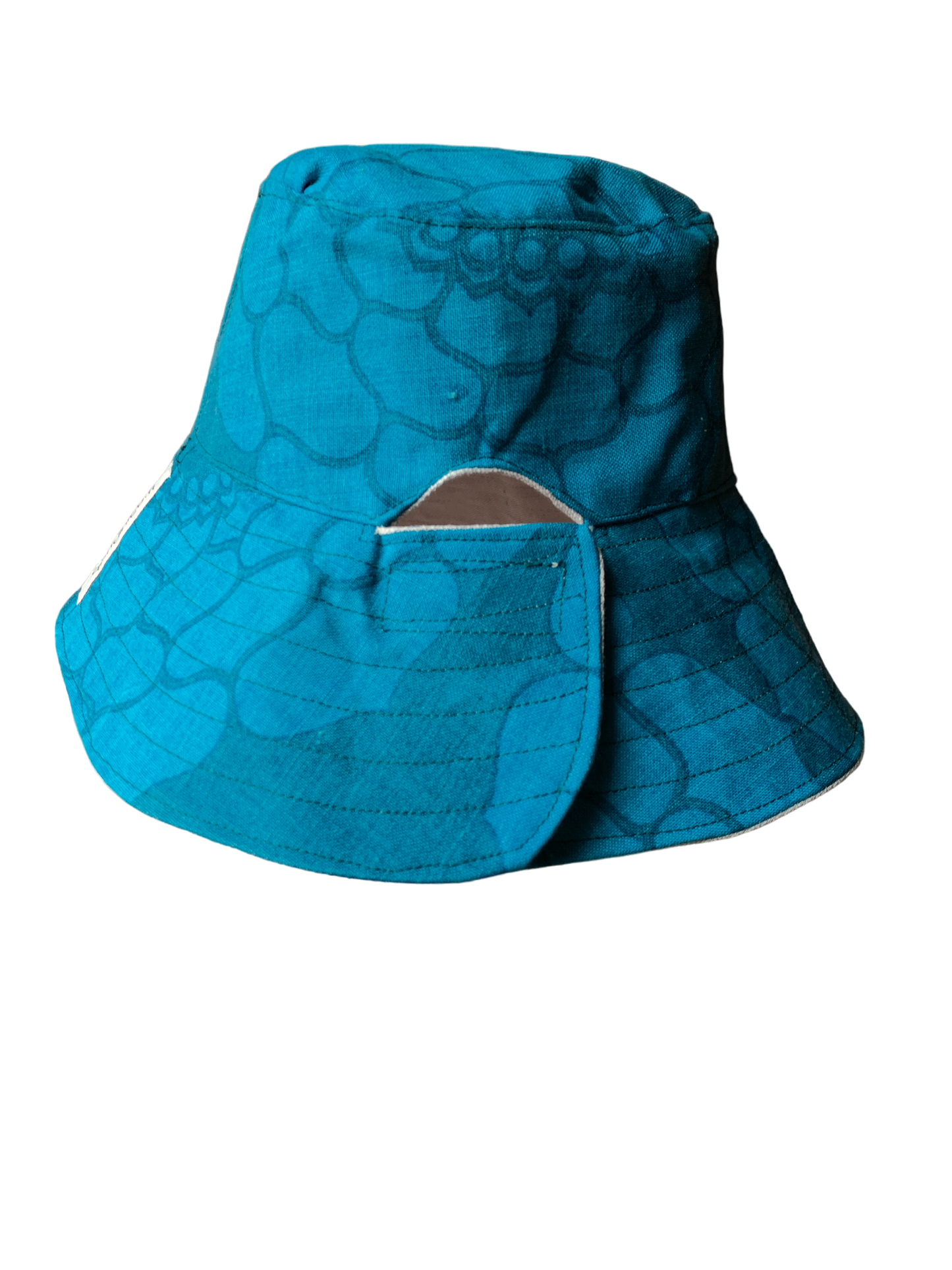 Cappello Peonie blu