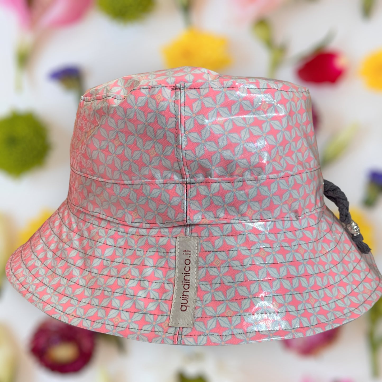 Cappello da pioggia Rosa Grigio