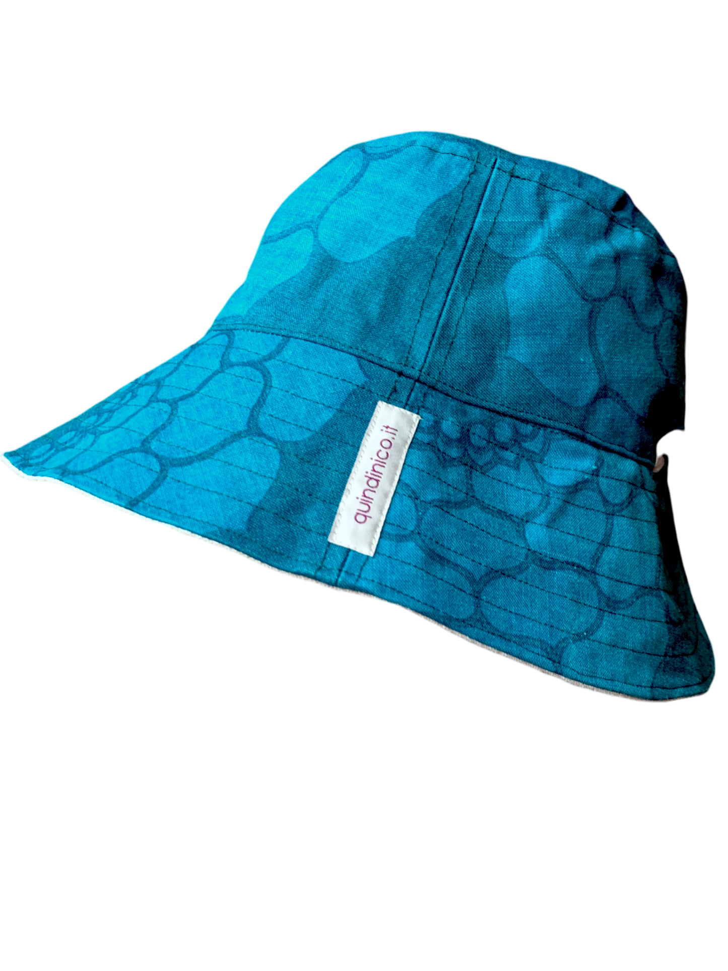 Cappello Peonie blu