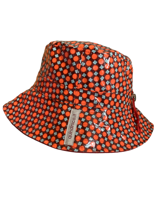 Cappello da pioggia Arancio Bordeaux