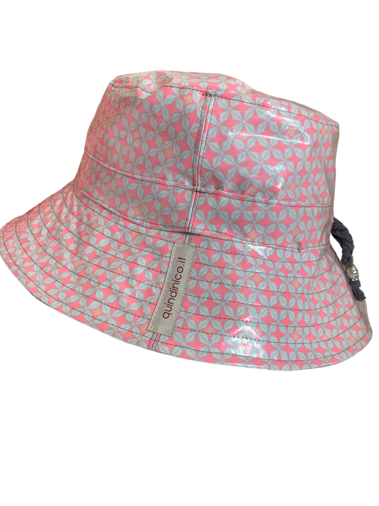 Cappello da pioggia Rosa Grigio