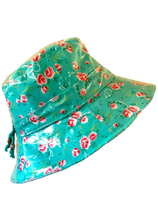 Cappello da pioggia Turchese rosa