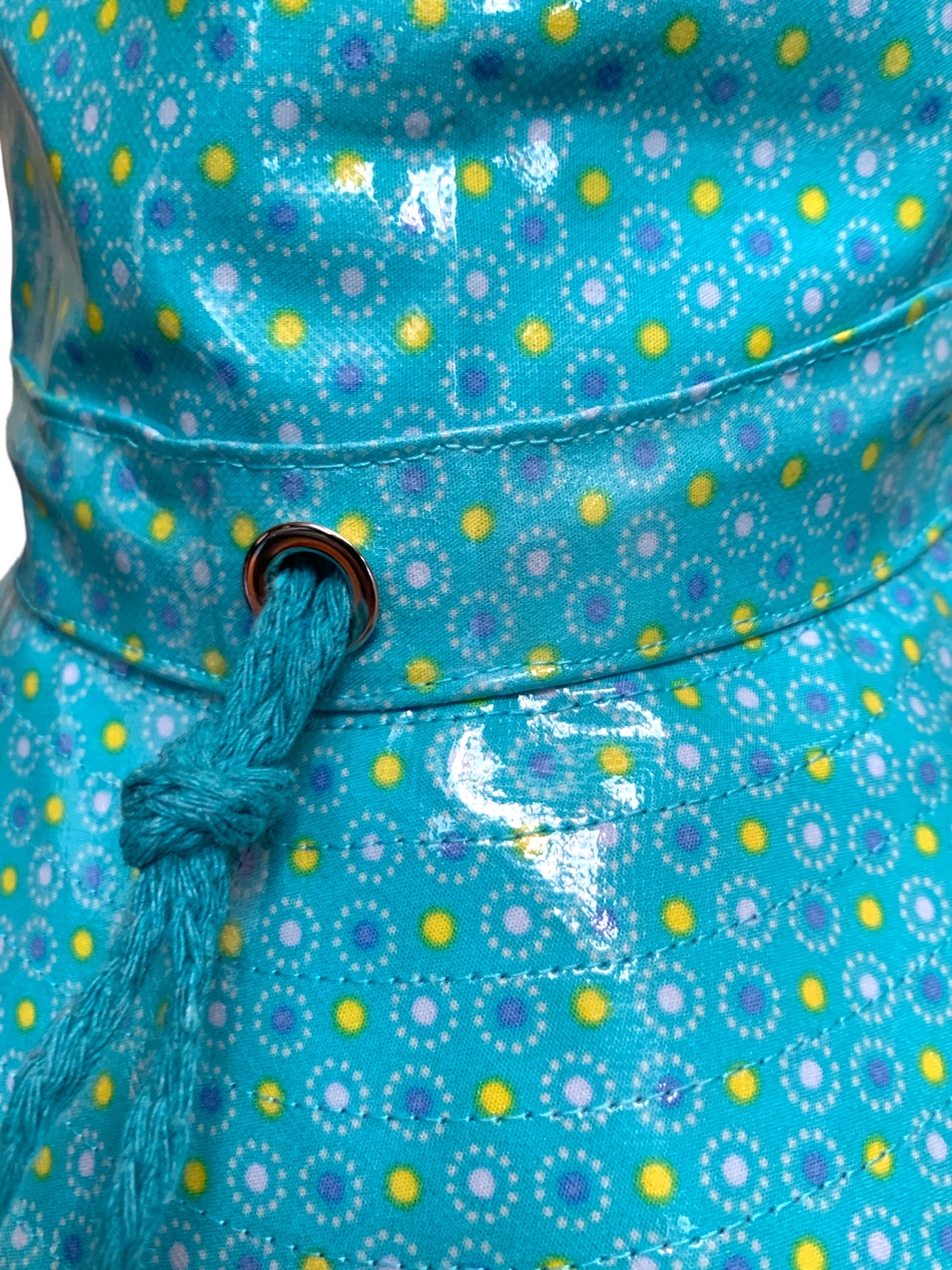 Cappello da pioggia Dots Turchese