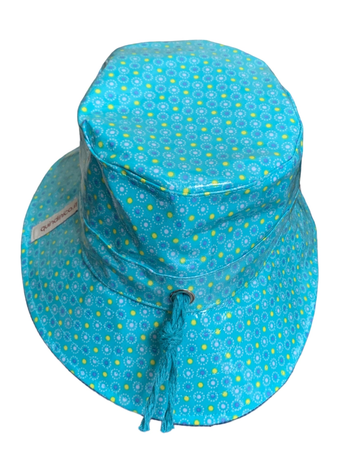 Cappello da pioggia Dots Turchese