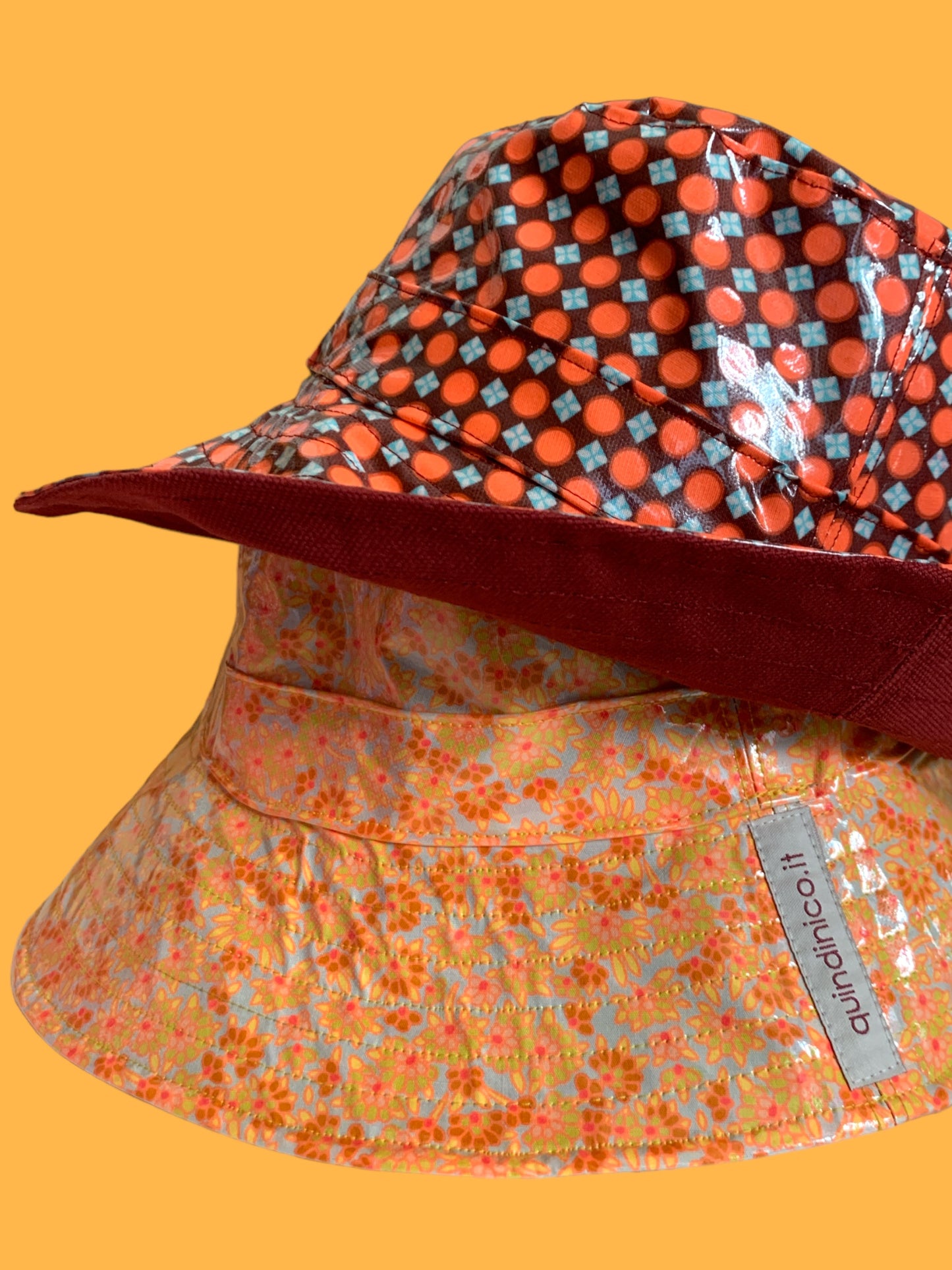 Cappello da pioggia Arancio Bordeaux